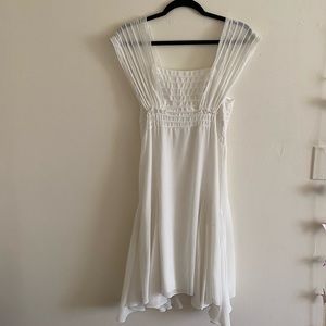 beautiful max studio speciality products white dress fits a small-medium
